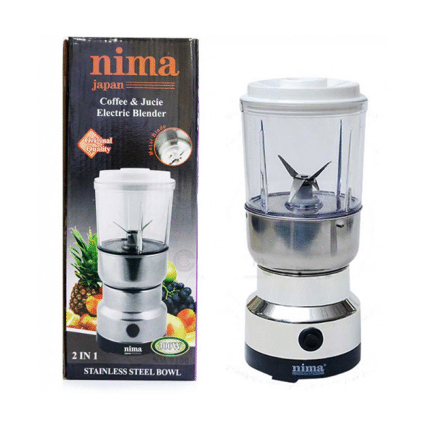 Nima 2in1 Electric Grinder and Blender - Silver