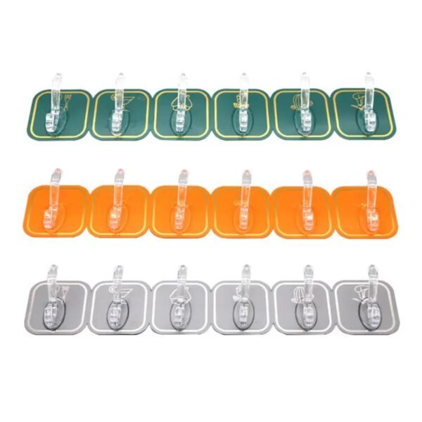 6 PIC Six Hook Sticky Hanger