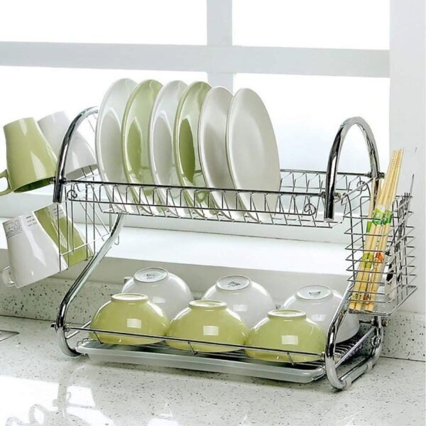 Stainless Steel 2 Tier Dish Rack