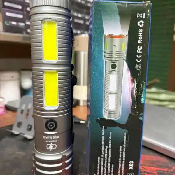 Multifunctional LED  Flashlight USB Rechargeable